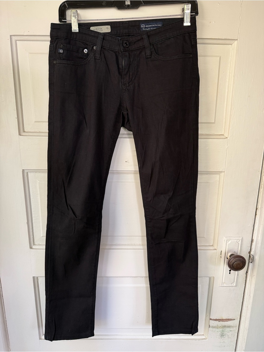 AG Size25R- Black Slim Straight- The Stevie